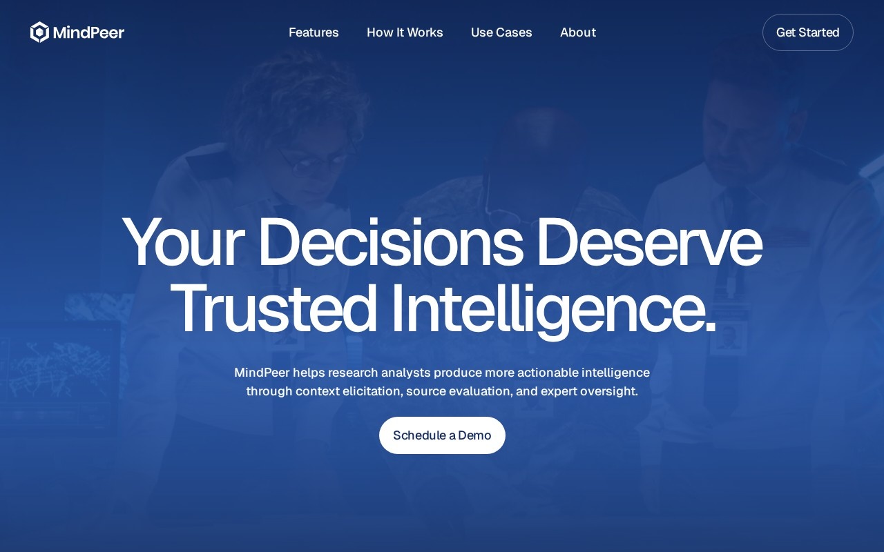 Mindpeer screenshot