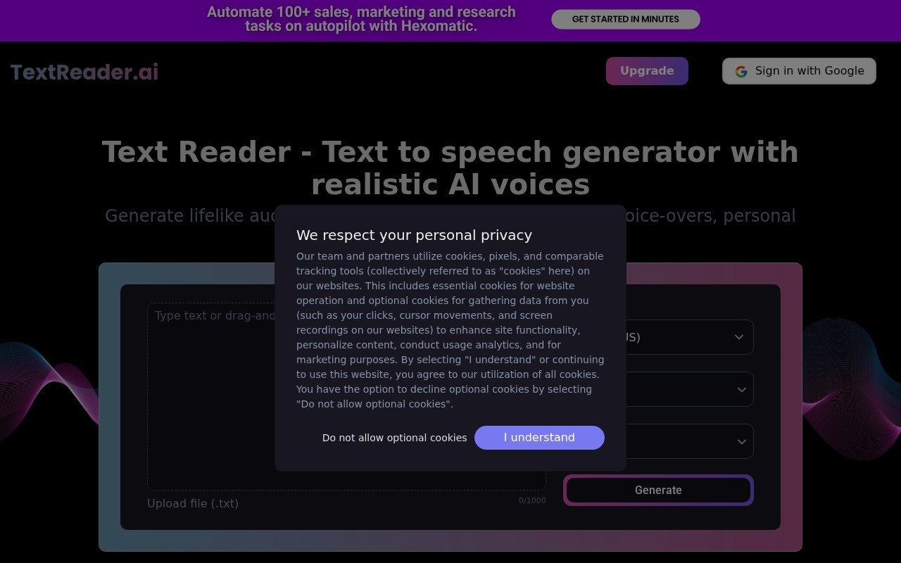 Text Reader AI screenshot