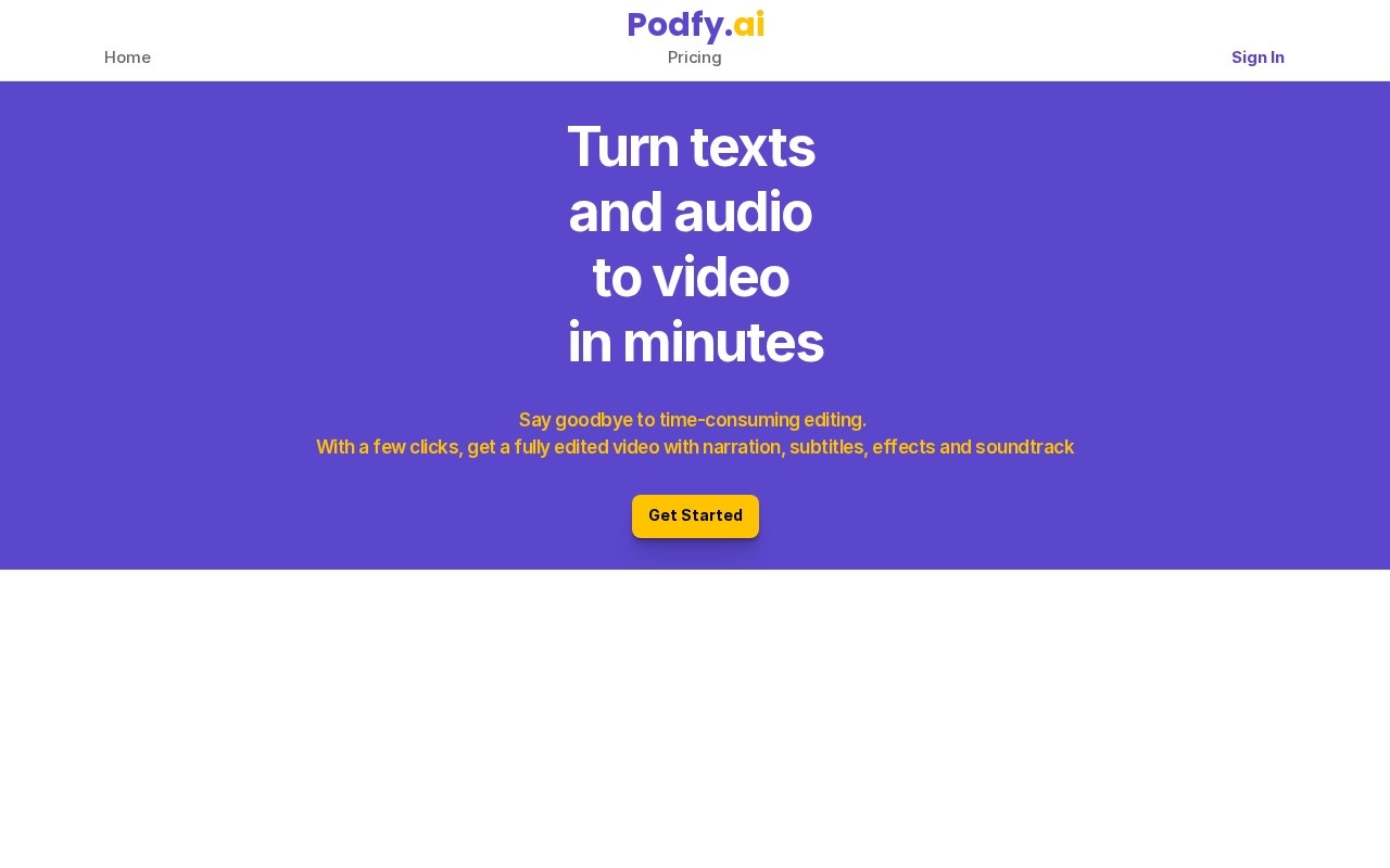 Podfyai The Platform For Creators And Agencies screenshot