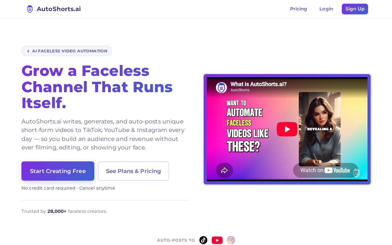 Autoshorts AI screenshot