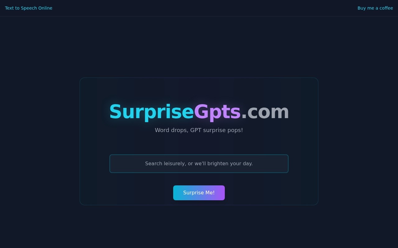 Suprisegpts screenshot