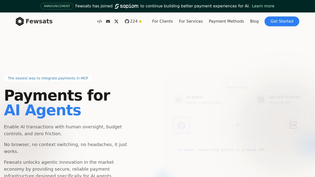 Fewsats screenshot