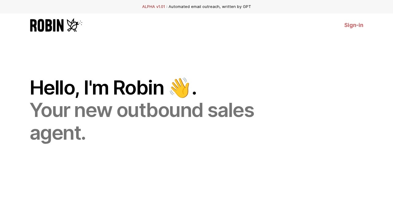 Robin screenshot