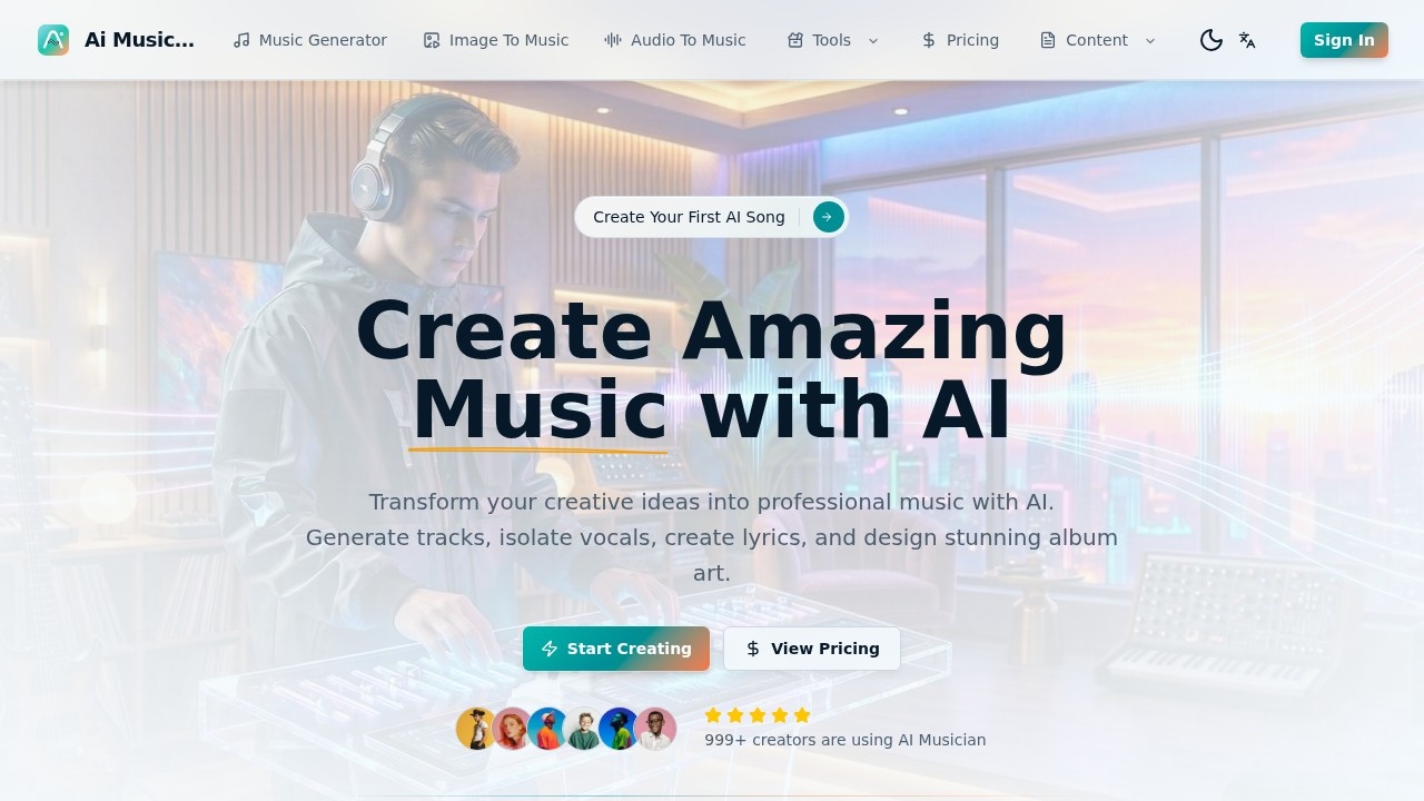 AI Musician AI Music Generator screenshot