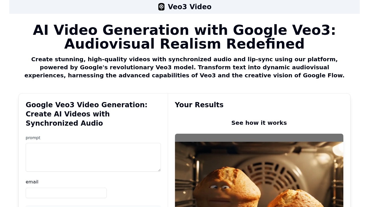Veo3video screenshot