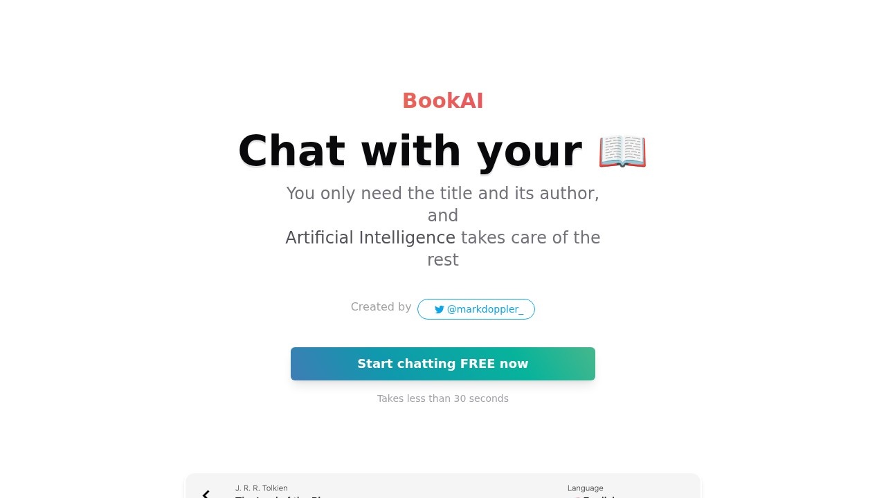 Bookai Chat screenshot