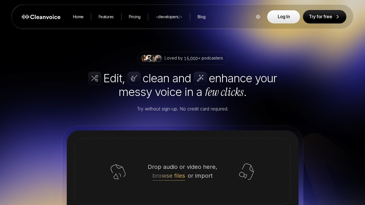 Cleanvoice AI screenshot