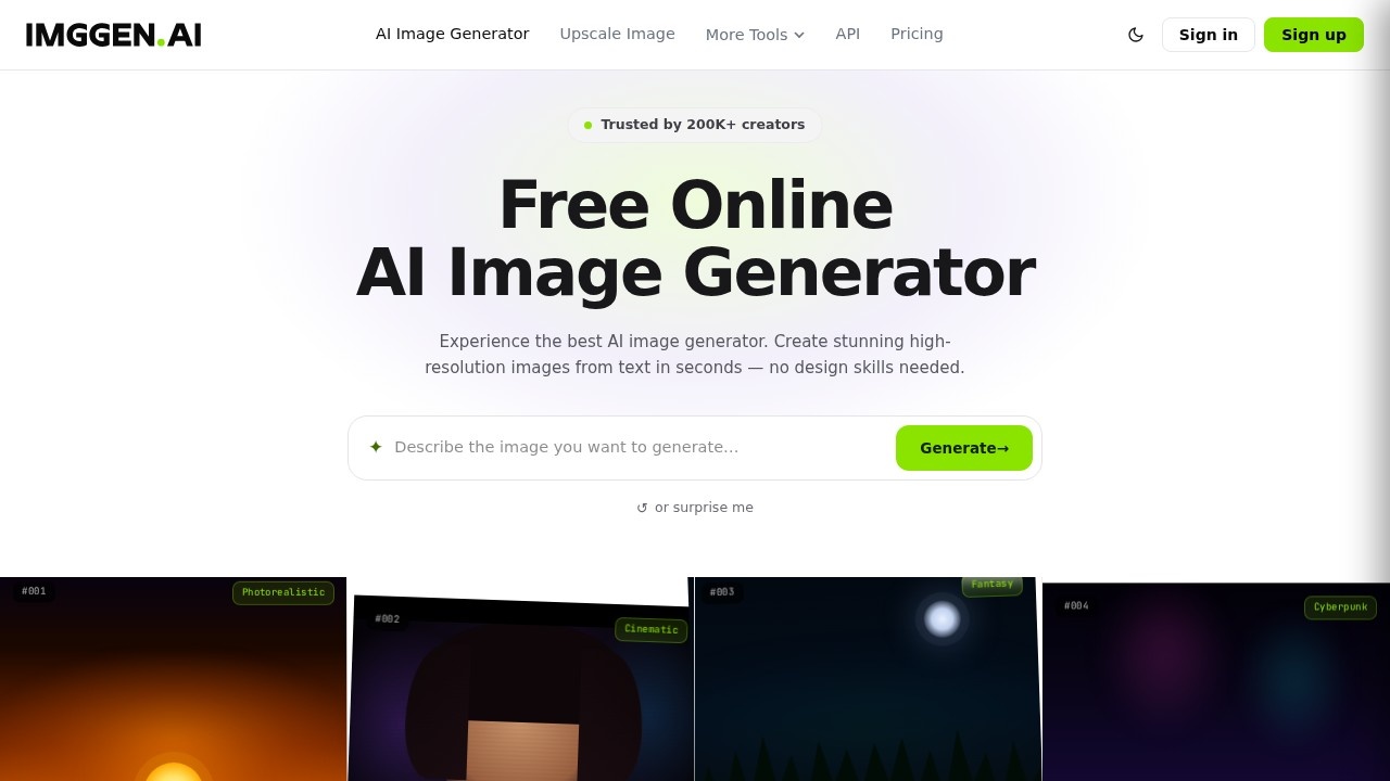 Imggen AI screenshot