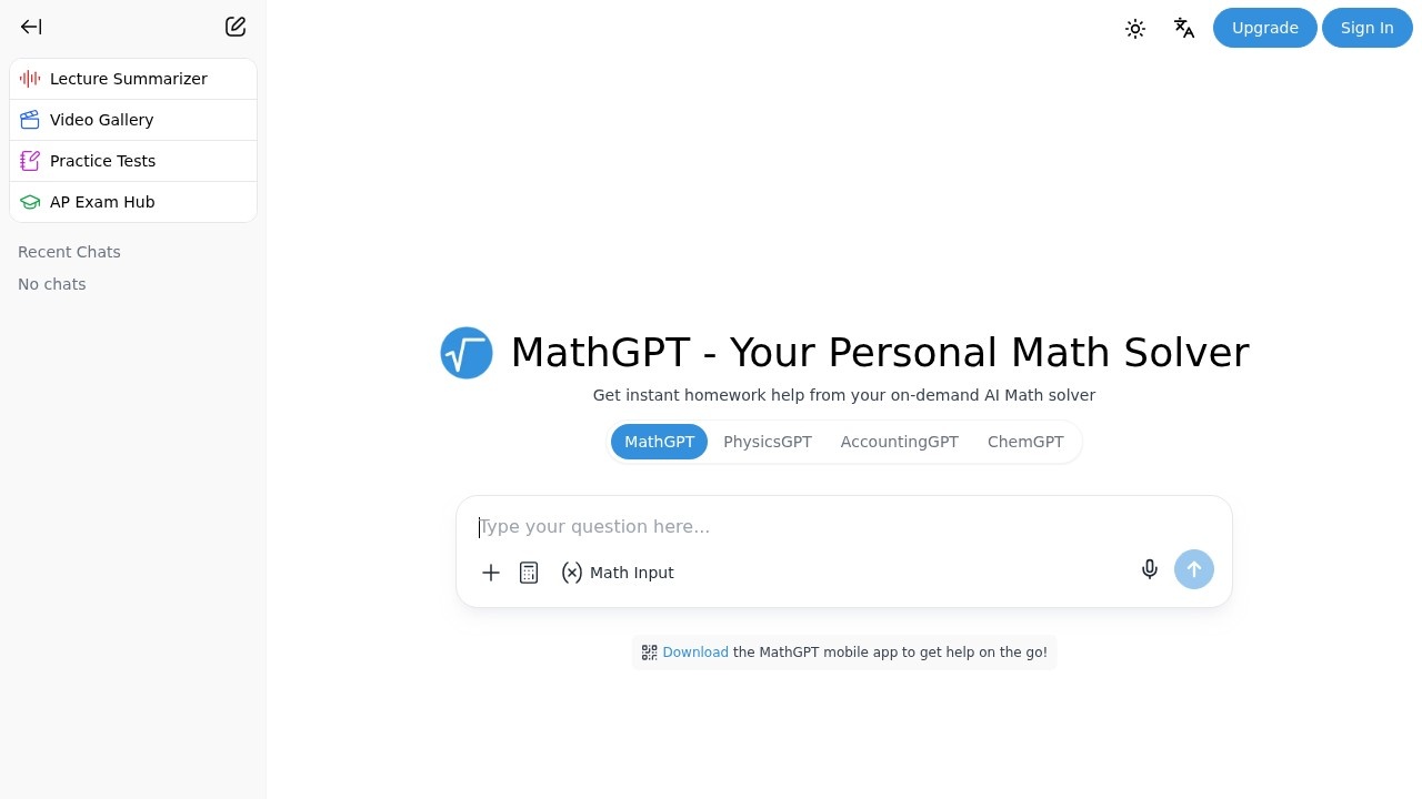 Mathgpt AI Math Solver Animator screenshot