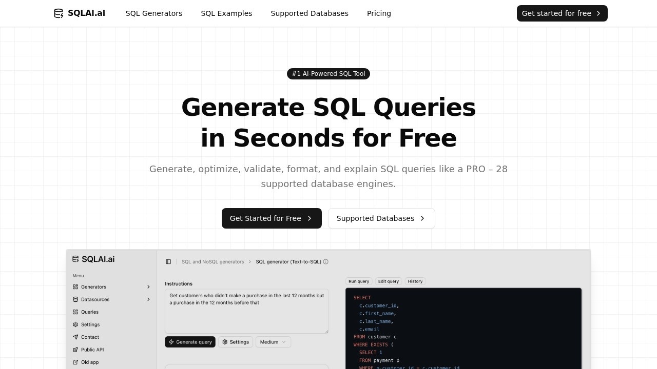 Sqlai AI screenshot