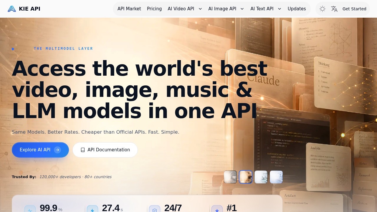 Kie AI Affordable Secure Deepseek R1 Api screenshot