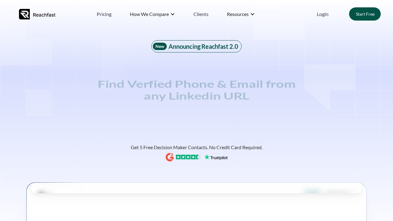 Reachfast AI screenshot