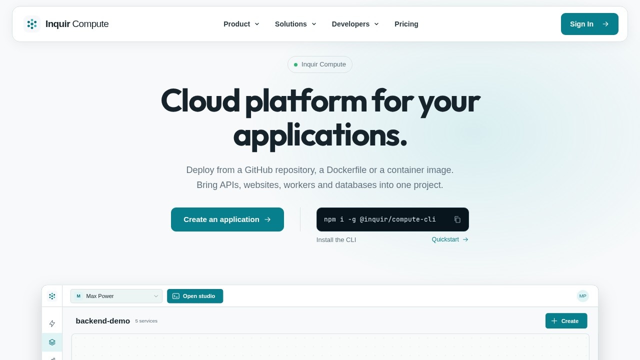 Inquir screenshot