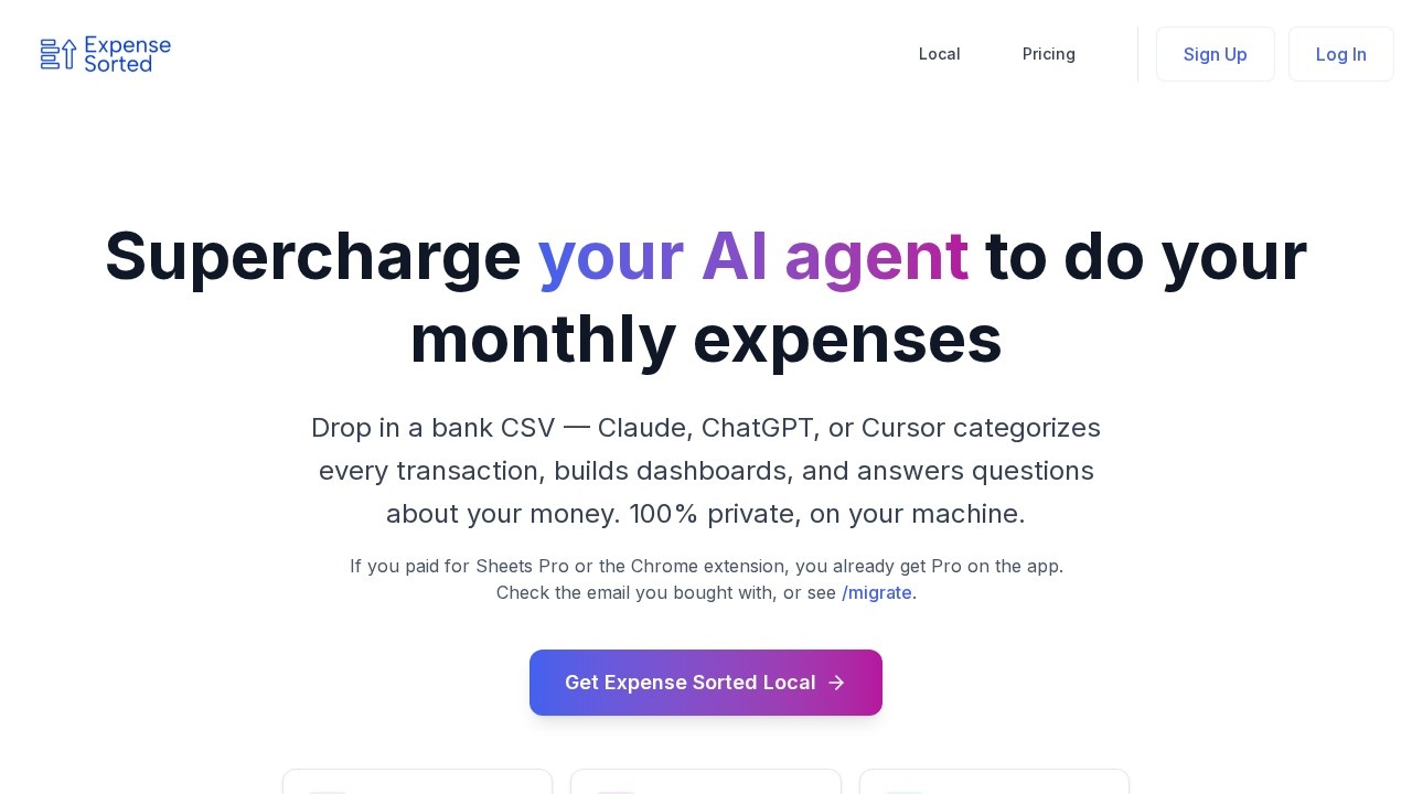 Expense Sorted screenshot