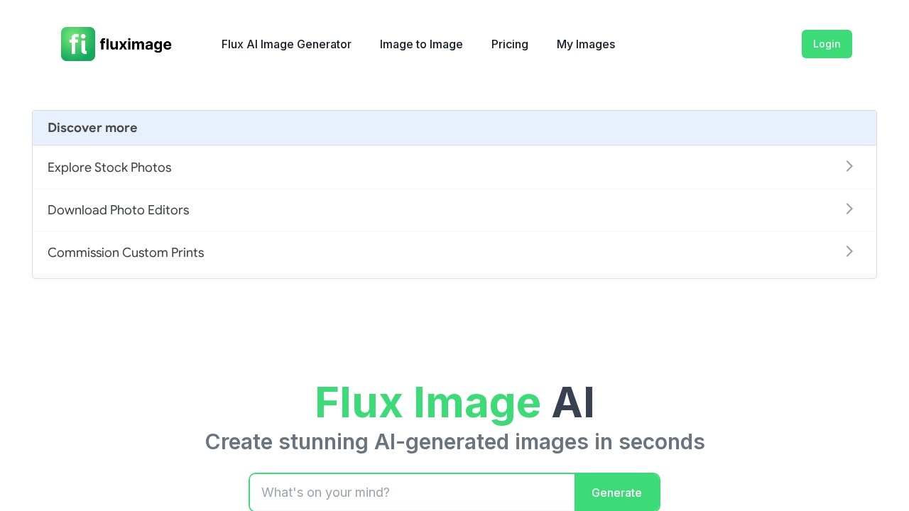 Flux Image screenshot