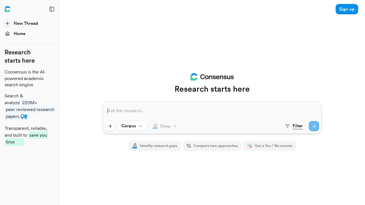 Consensus screenshot