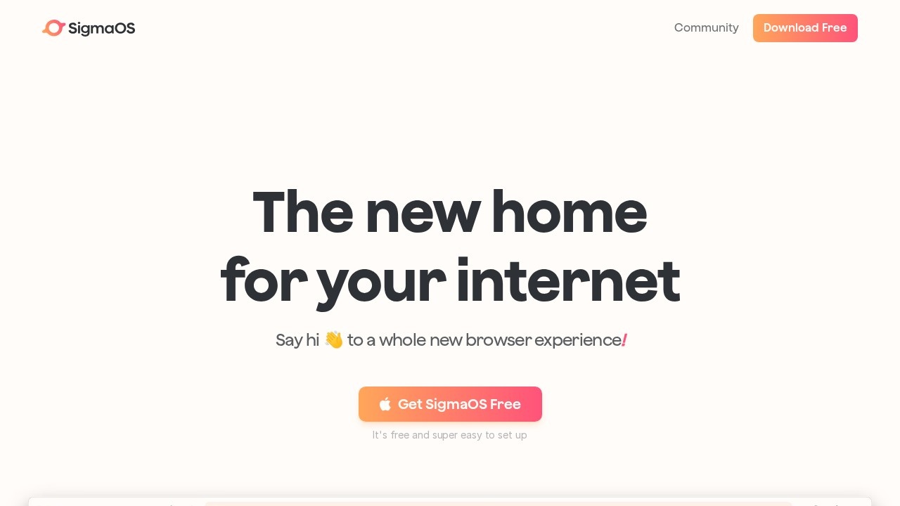 Sigmaos Airis Alpha screenshot