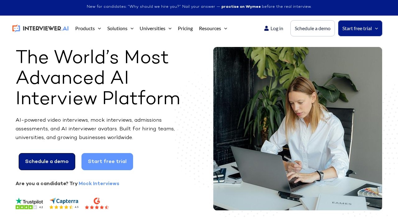 Interviewer AI screenshot