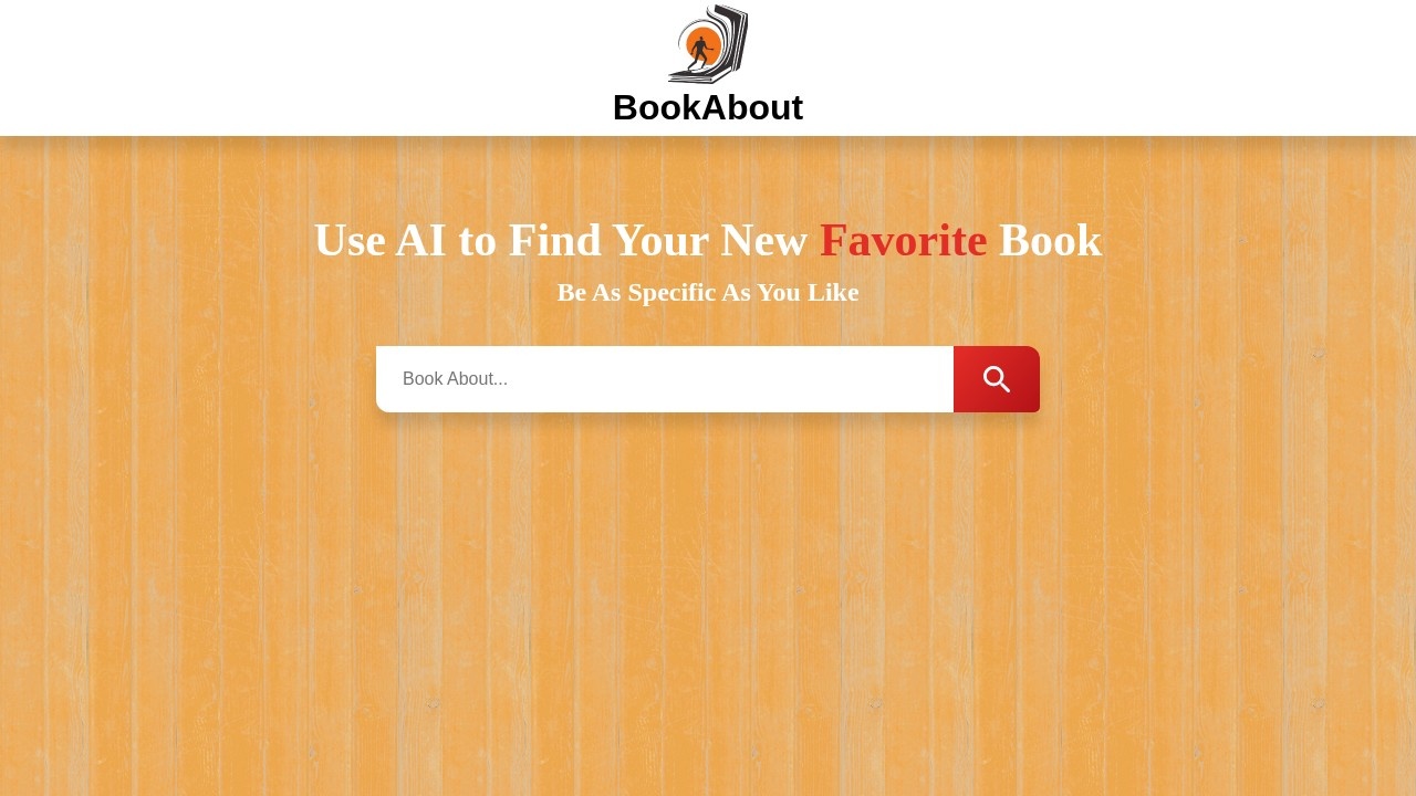Bookabout screenshot