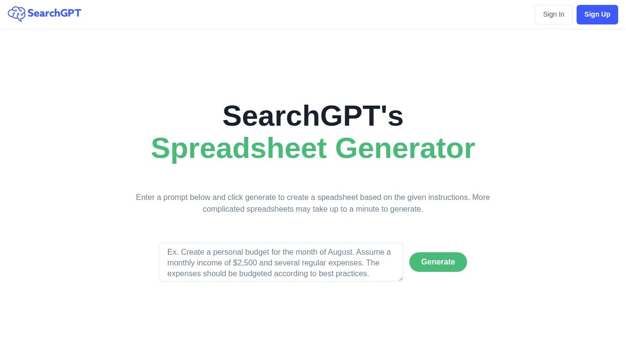 Searchgpt screenshot