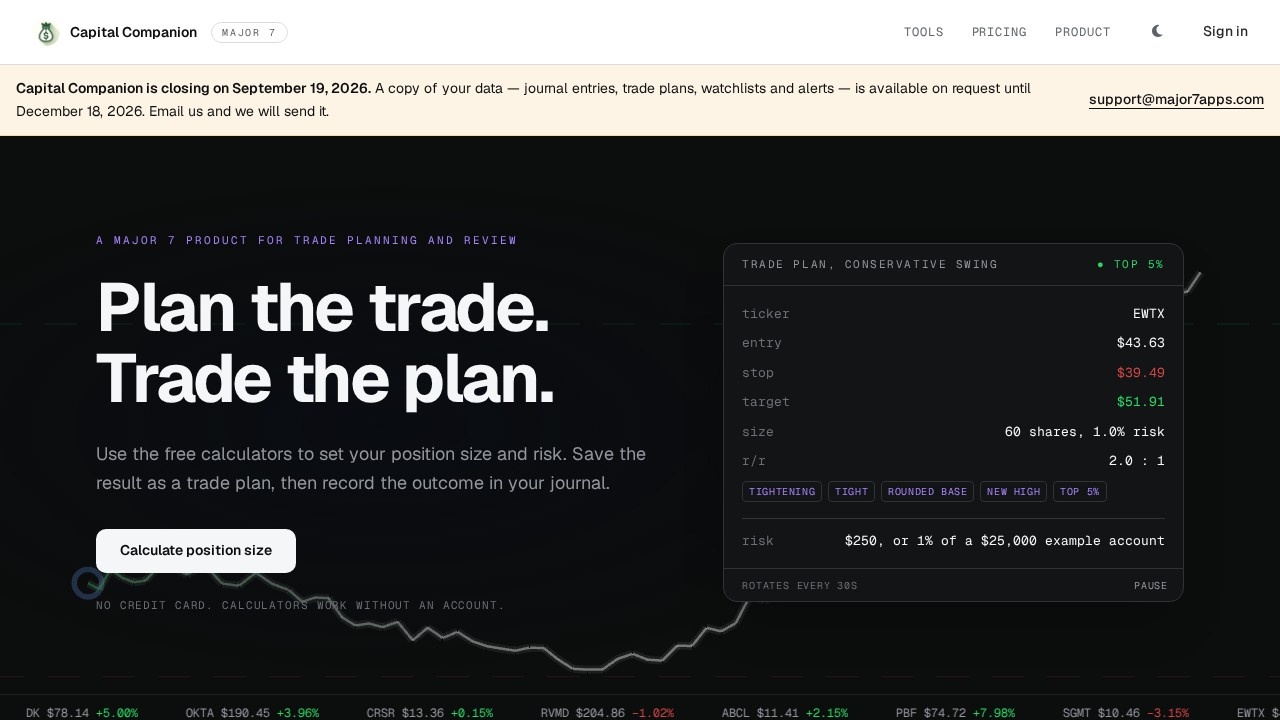 Capital Companion screenshot
