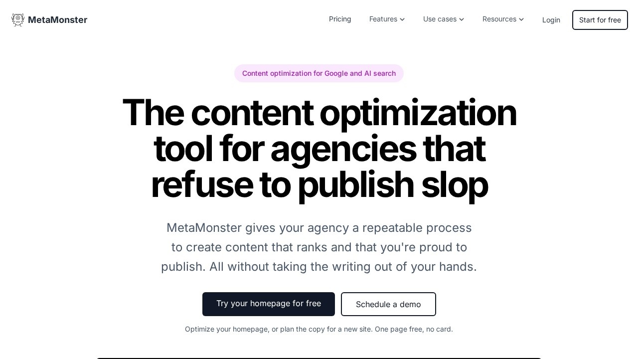 Metamonster Seo Crawler screenshot