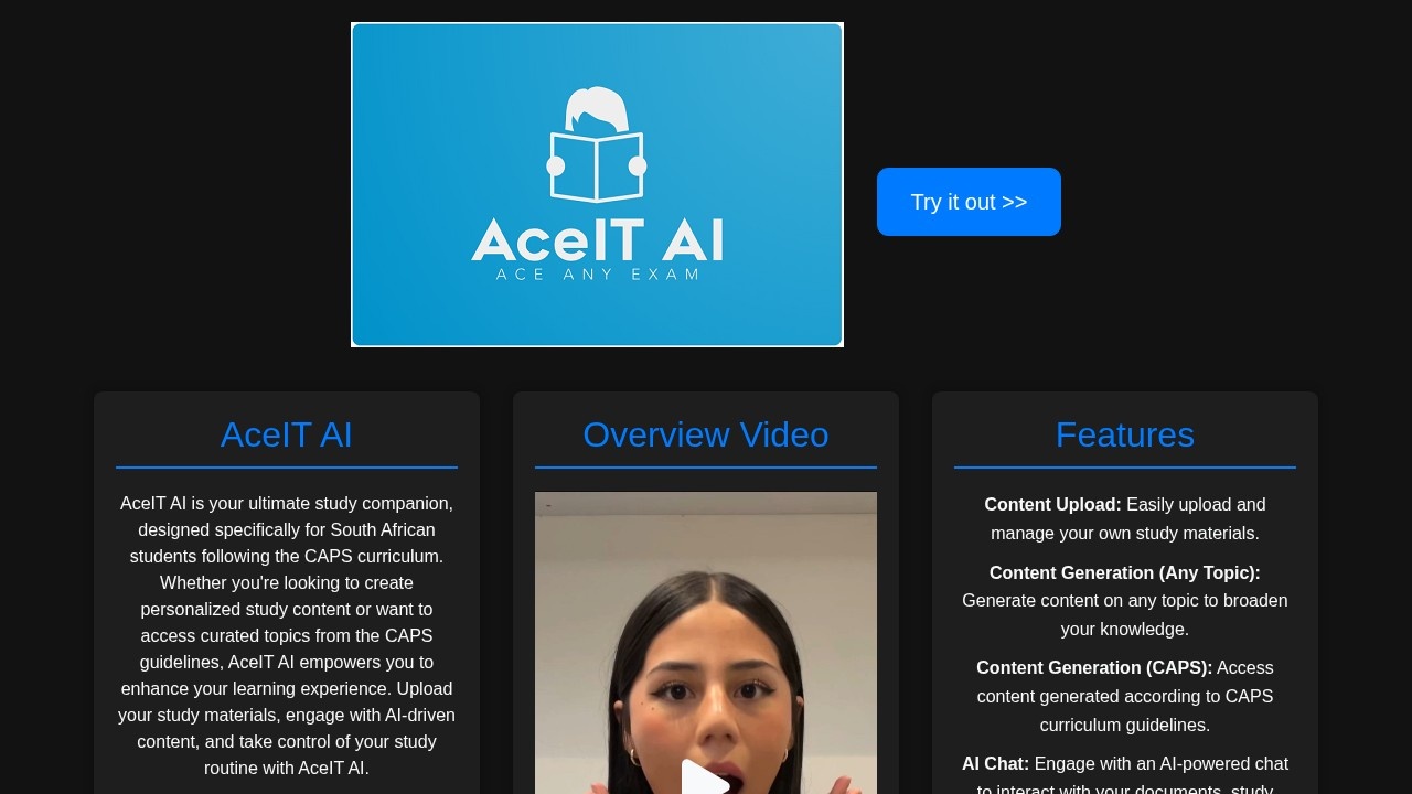 Aceit AI screenshot