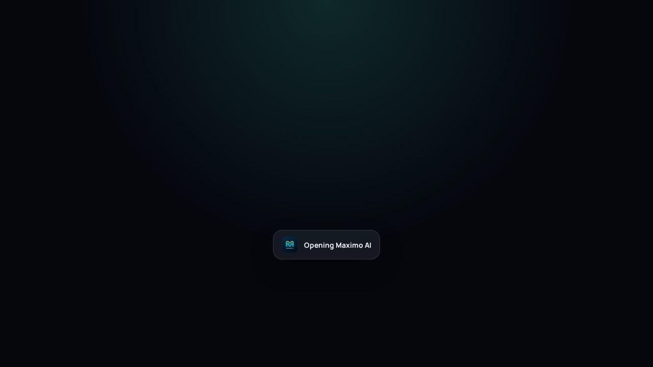 Maximo AI screenshot
