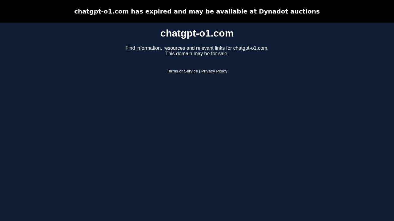 Chatgpt O1 screenshot