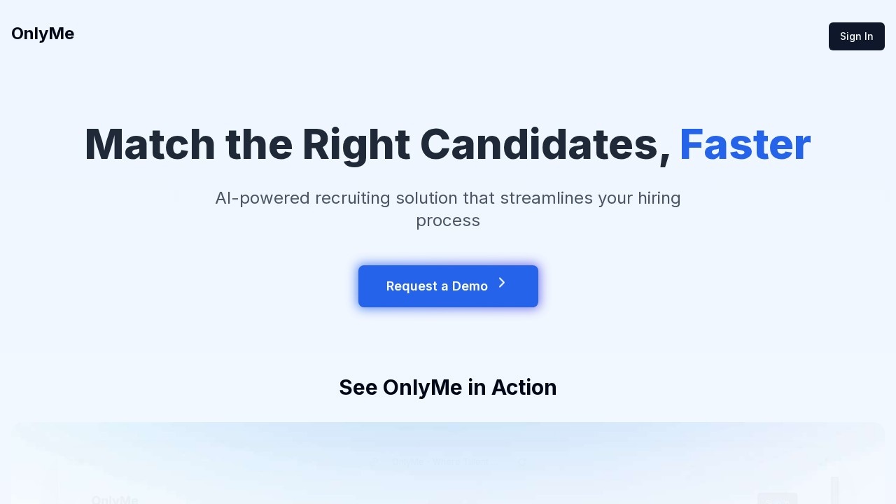 Onlyme AI screenshot