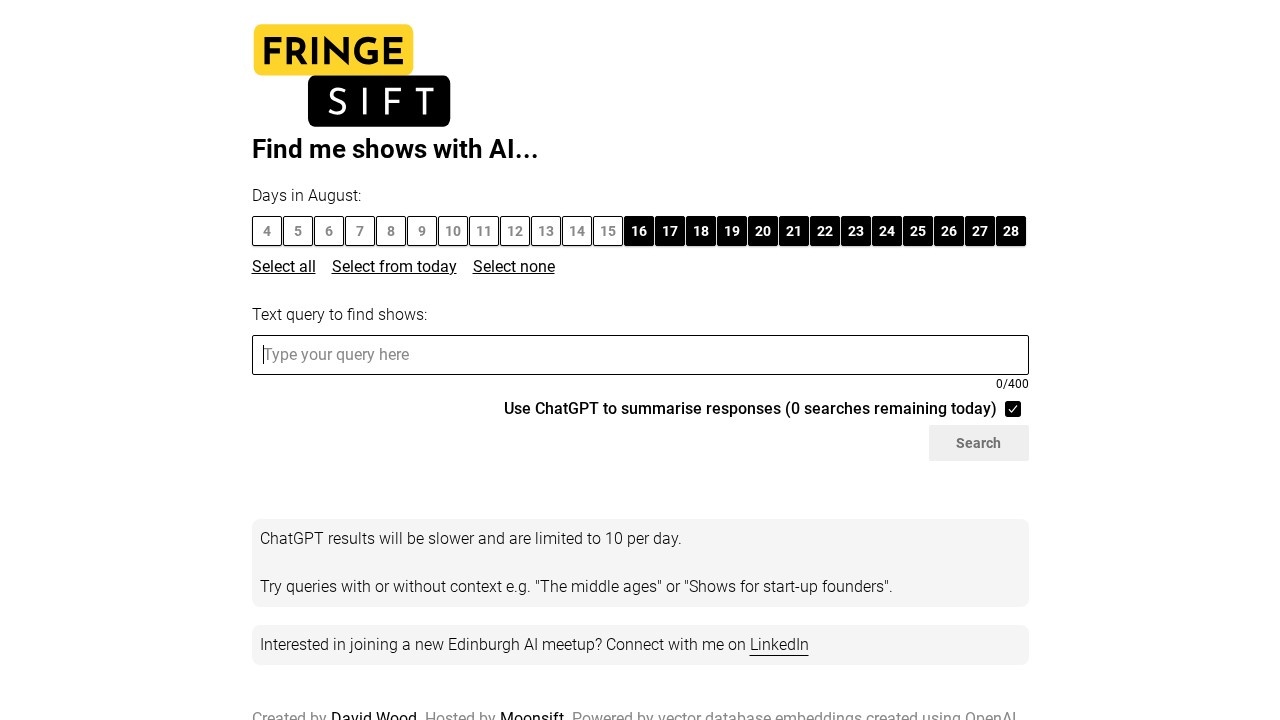Fringe Sift screenshot