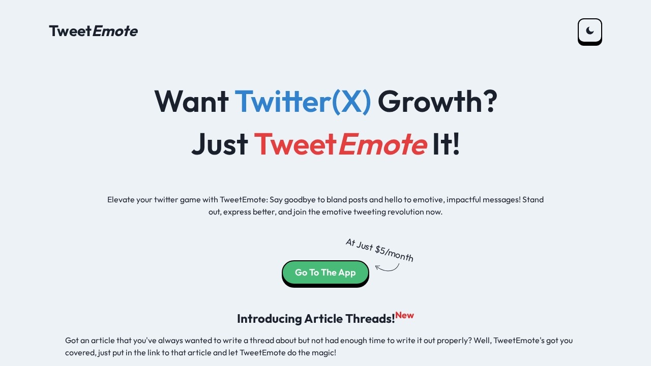 Tweetemote screenshot