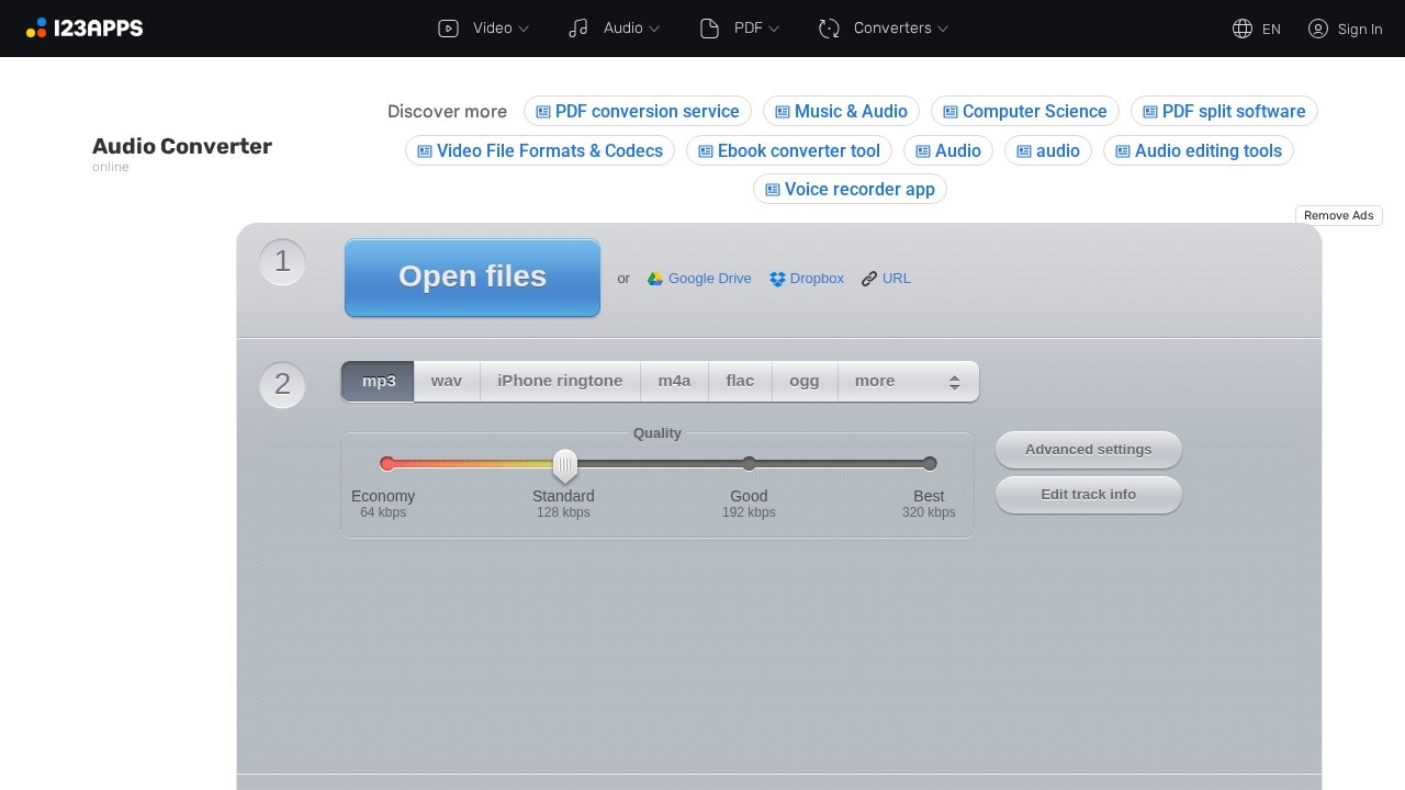 Online Audio Converter screenshot