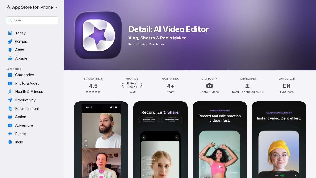 Detail AI Video Content Maker screenshot