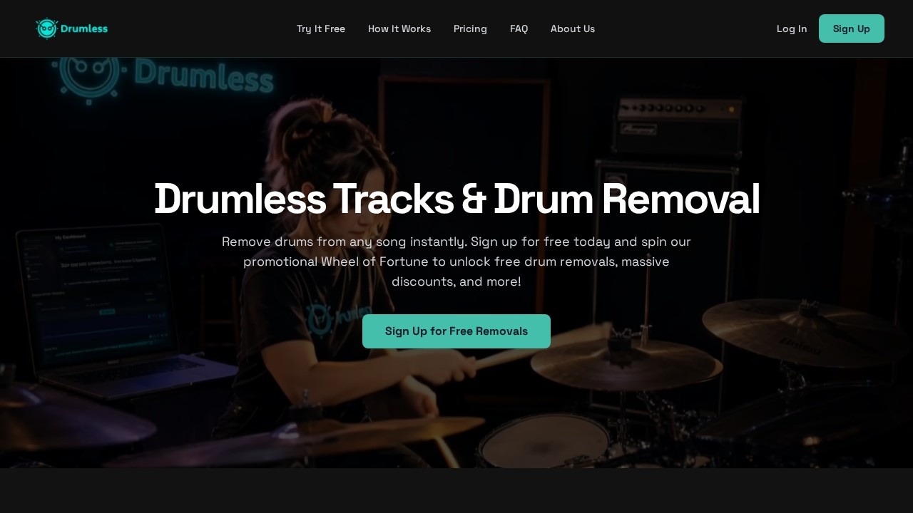 Drumless Drums Remover screenshot
